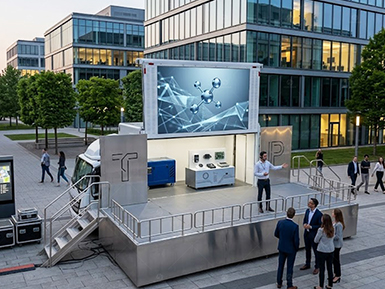 Outdoor Brand Display in Park Areas