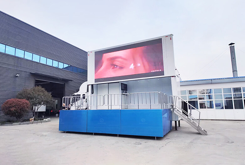 LED Elevating Display Structure