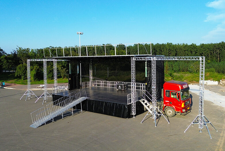 S455 Semi-trailer Hydraulic Mobile Stage