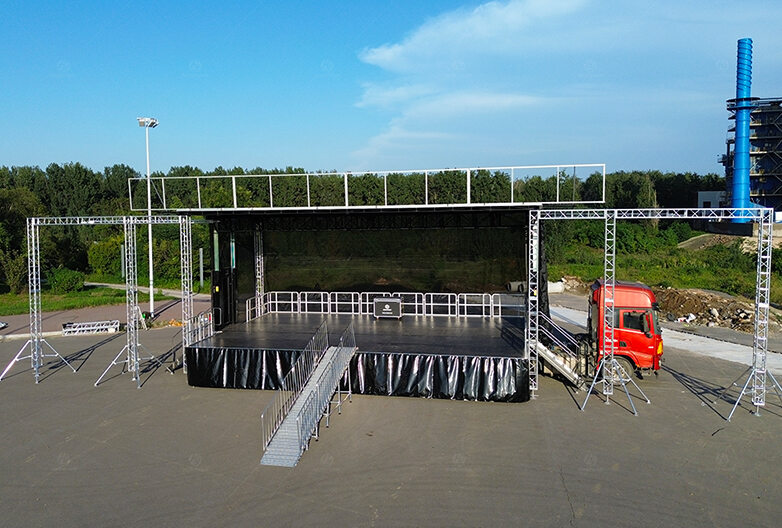 S455 Semi-trailer Hydraulic Mobile Stage
