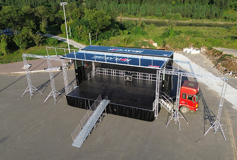 S455 Semi-trailer Hydraulic Mobile Stage