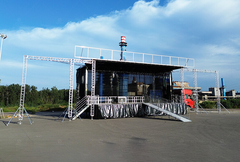 S455 Semi-trailer Hydraulic Mobile Stage