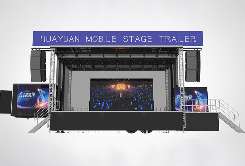 S455S Semi-trailer Hydraulic Mobile Stage