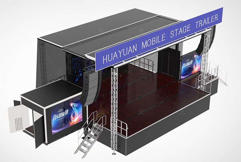 S455S Semi-trailer Hydraulic Mobile Stage