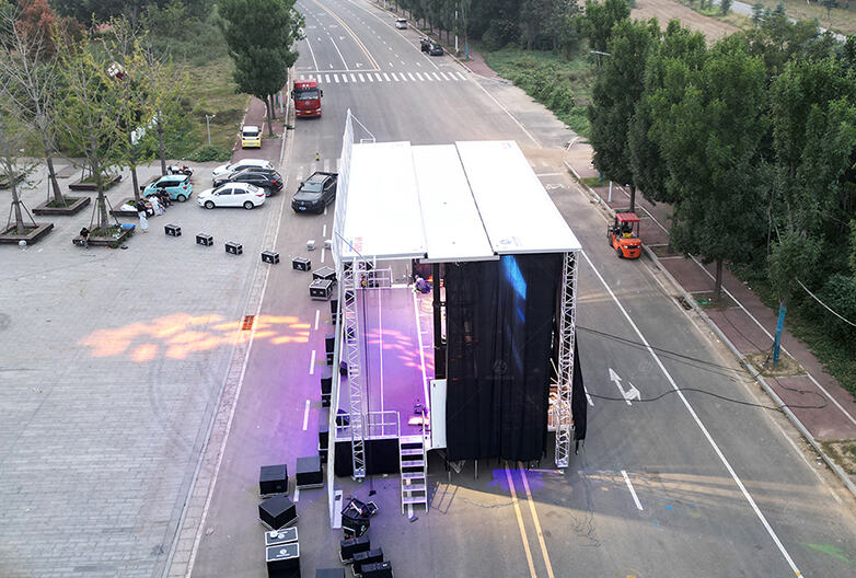 S465 Semi-trailer Hydraulic Mobile Stage