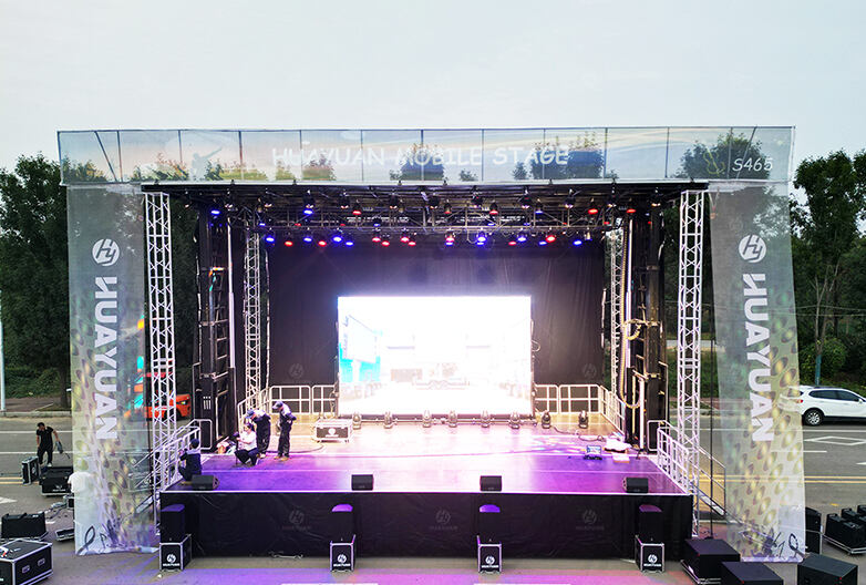 S465 Semi-trailer Hydraulic Mobile Stage