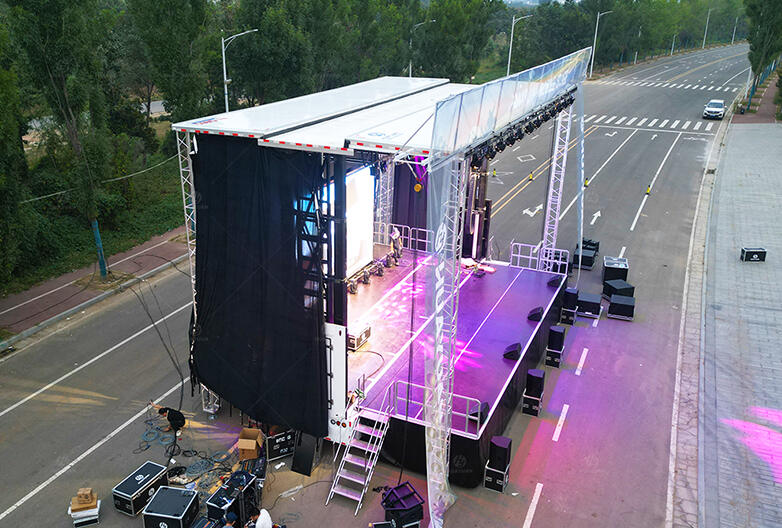 S465 Semi-trailer Hydraulic Mobile Stage