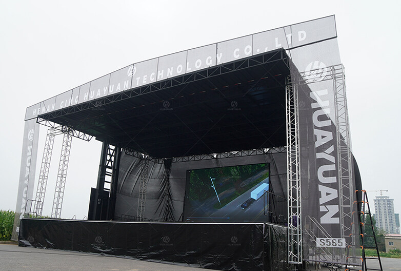 S565 Semi-trailer Hydraulic Mobile Stage