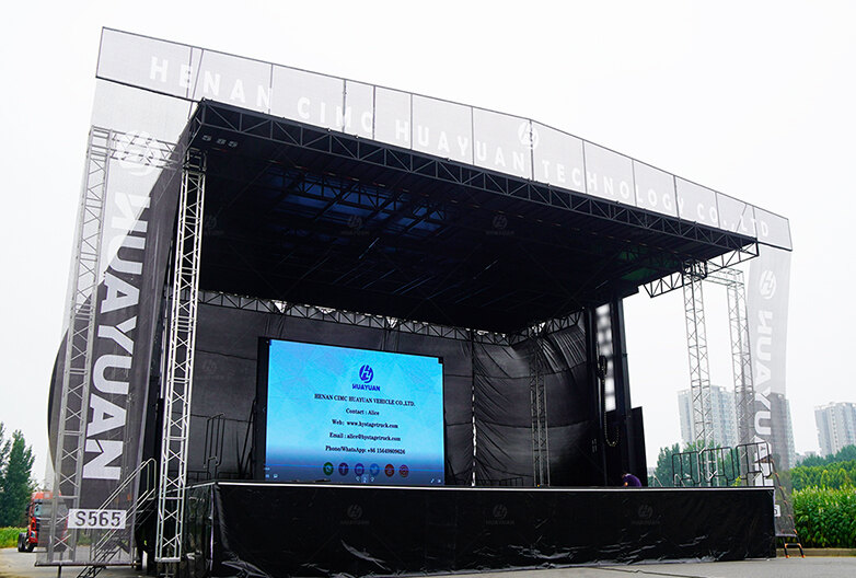 S565 Semi-trailer Hydraulic Mobile Stage