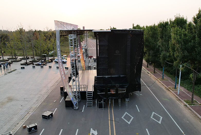S595 Semi-trailer Hydraulic Mobile Stage