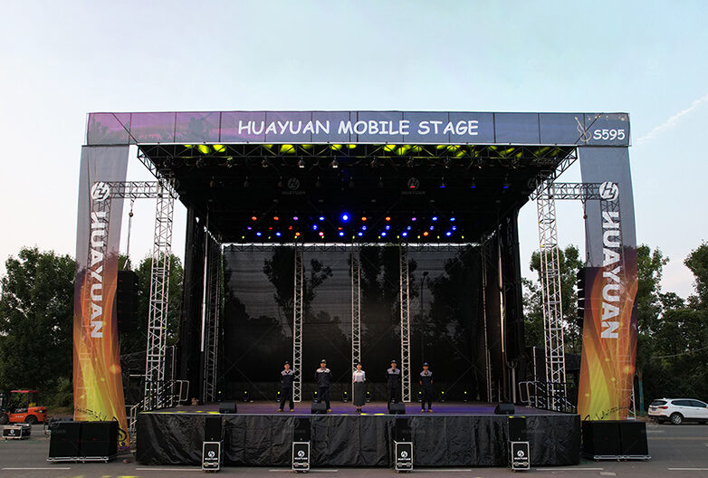 S595 Semi-trailer Hydraulic Mobile Stage