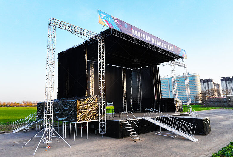S795 Semi-trailer Hydraulic Mobile Stage