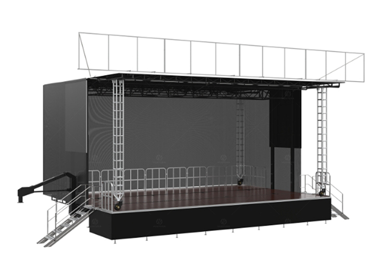 ST345 Mobile Stage Trailer