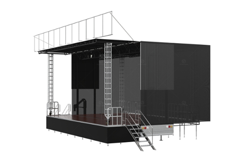 ST345 Mobile Stage Trailer
