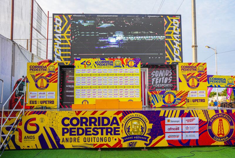 LR235 Roadshow Vehicle at the Luanda City Road Race in Angola: Onboard LED Display and Event Hub Layout