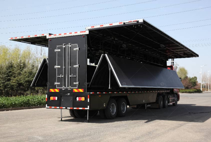 Example of Stage Platform, Wing Panels, and Canopy Fully Deployed