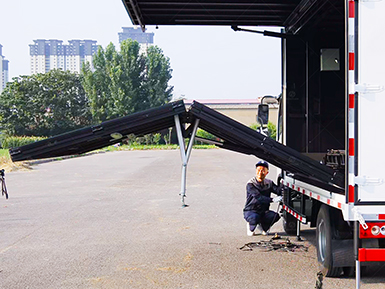 Double-folding Stage