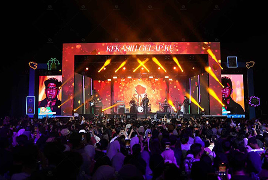C445 40ft Container Mobile Stage for Television Events in Indonesia