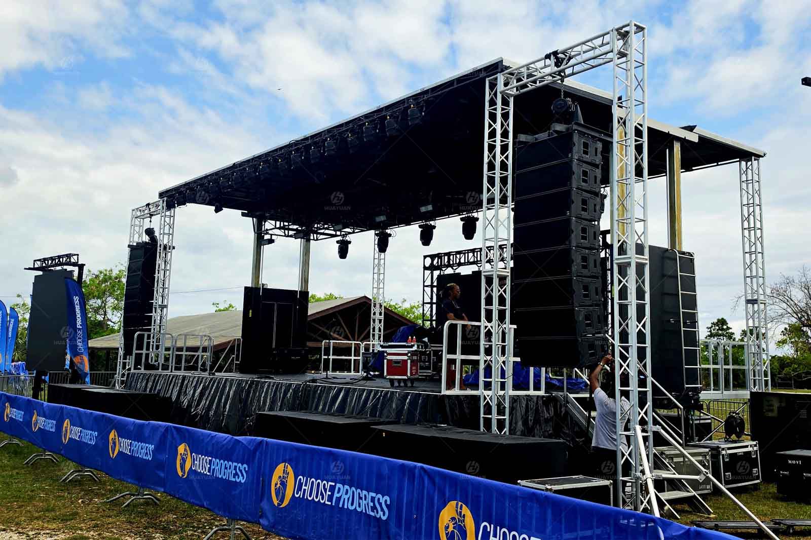 S455 Mobile Stage Semi-Trailer in The Bahamas: From Public Rallies to Live Music Events