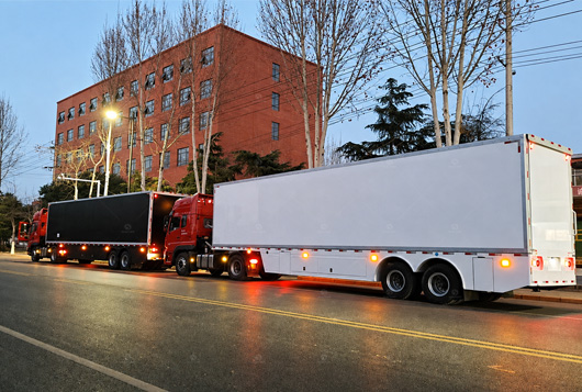 How Is International Shipping Arranged for a Mobile Stage Order?