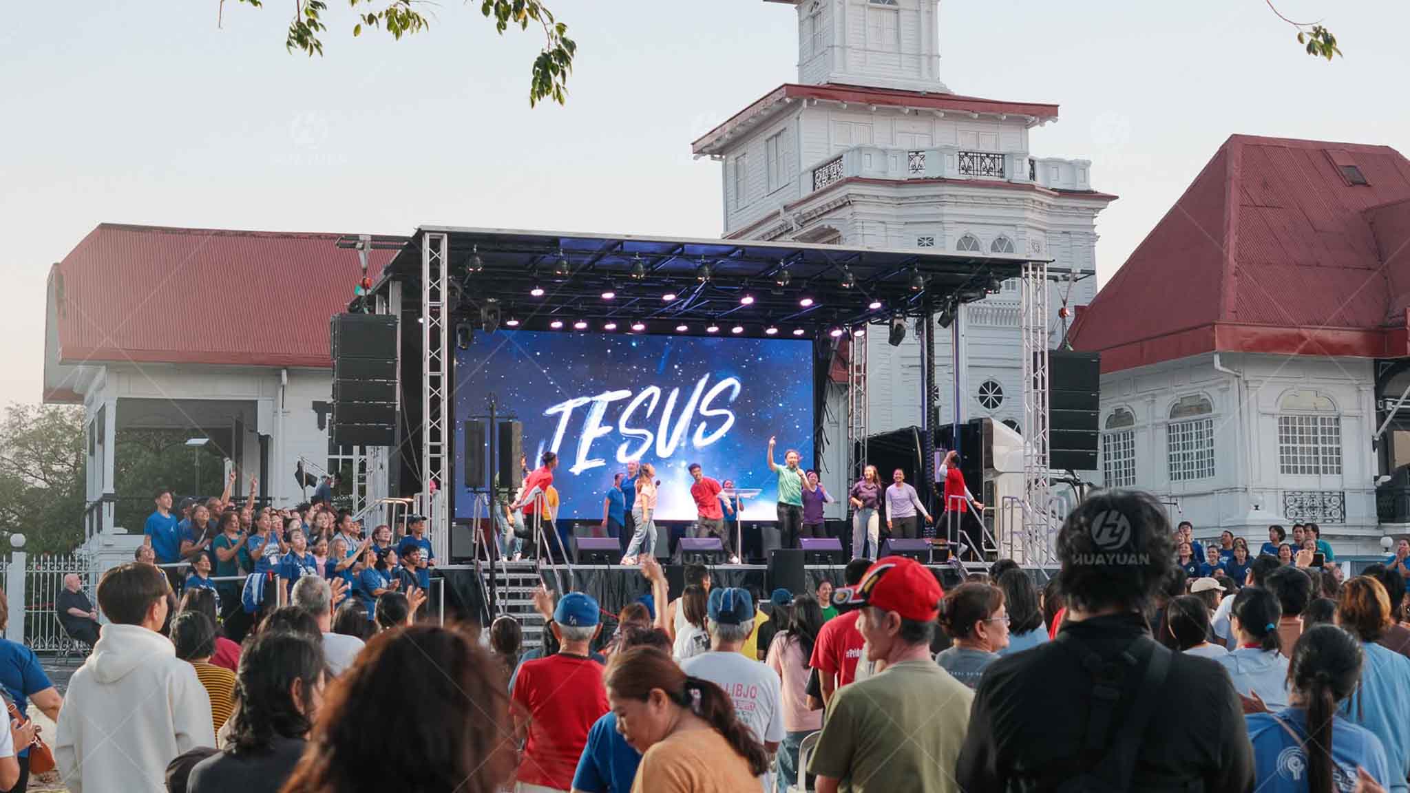 mobile stage truck event